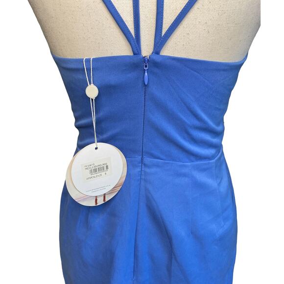 Finders Keepers Precious Memories Dress Amparo Blue Nude Women’s Small - Picture 8 of 13
